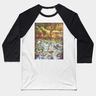 Water lilies at Long Point Vineyard Baseball T-Shirt